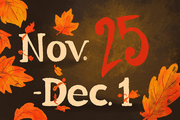 This year's fall break will take place from November 25 to December 1.