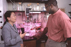 Dr. Rachel Chen is looking for a natural way to make vanilla flavoring rather than using synthetic processes.

Photo by Allen Jones, VCU Creative Services