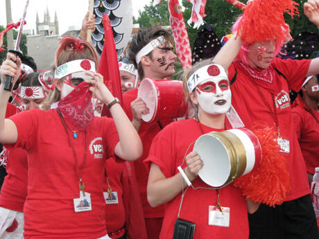 A cultural immersion! Students speak the language and learn about the history, culture and customs of other countries. An academy in Chinese was added this year to the existing French, German, Spanish, Latin, Japanese and Russian groups. Photo by Kevin Cusumano.