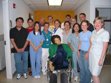 Attendees included first row from left: Trinh Nguyen, Young Calhoun, Shannon Sipe, Lena Winslow, Dani Montejano, Hazel Bathan, Jennifer Donnelly and Dr. Terri Fauber, chair Department of Radiation Sciences. Second row: Trevia Richardson-Tillman, Kristen Hurst, Keith Neiderer, Kevin Shivel, Marcie Harris and Justin Hutchinson.

Photo by Malorie Janis, University News Services