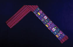 Santa Maria de Jesus, Sacatepequez; Faja; Artist unknown; c. 1953-1963; Cotton, mercerized floss; Gift of Mr. & Mrs. William G. Bowdler; Image courtesy of the permanent collection of VCUarts Anderson Gallery